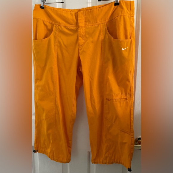 Nike Pants - NIKE .. WOMENS ORANGE CARGO PARACHUTE PANTS